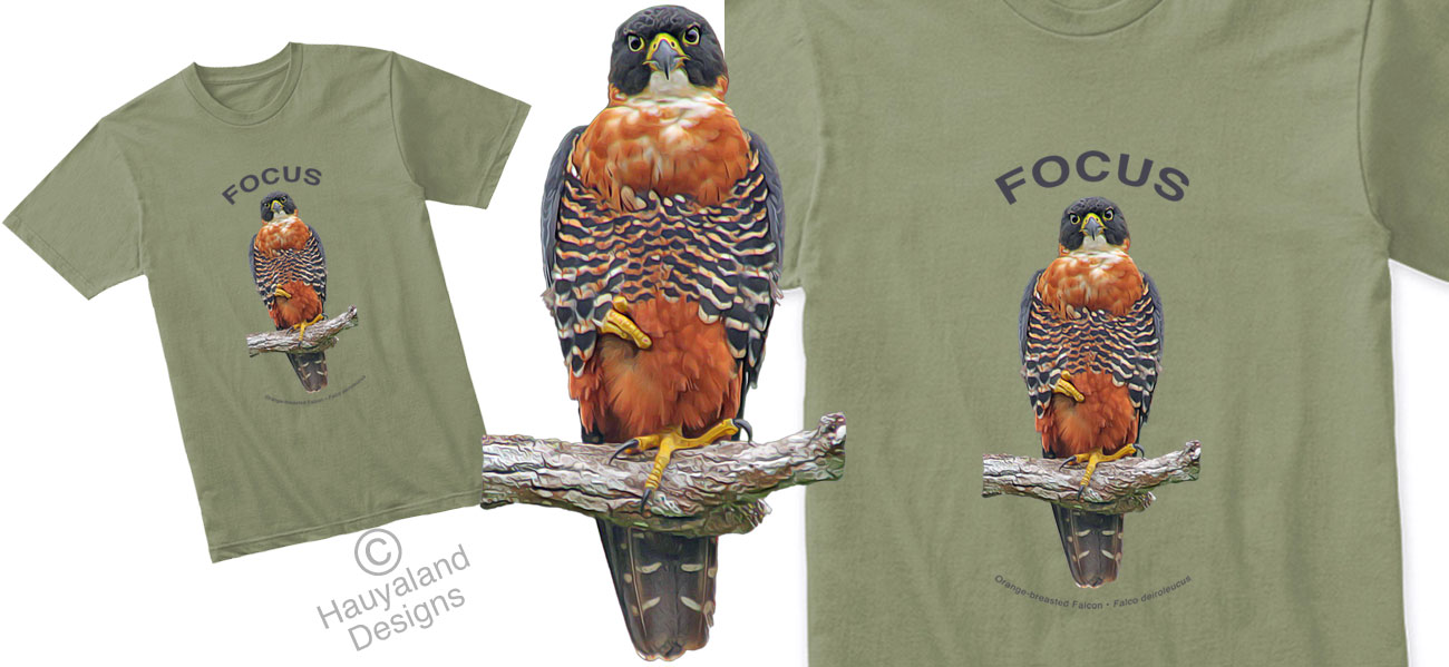 Orange-breasted Falcon shirt