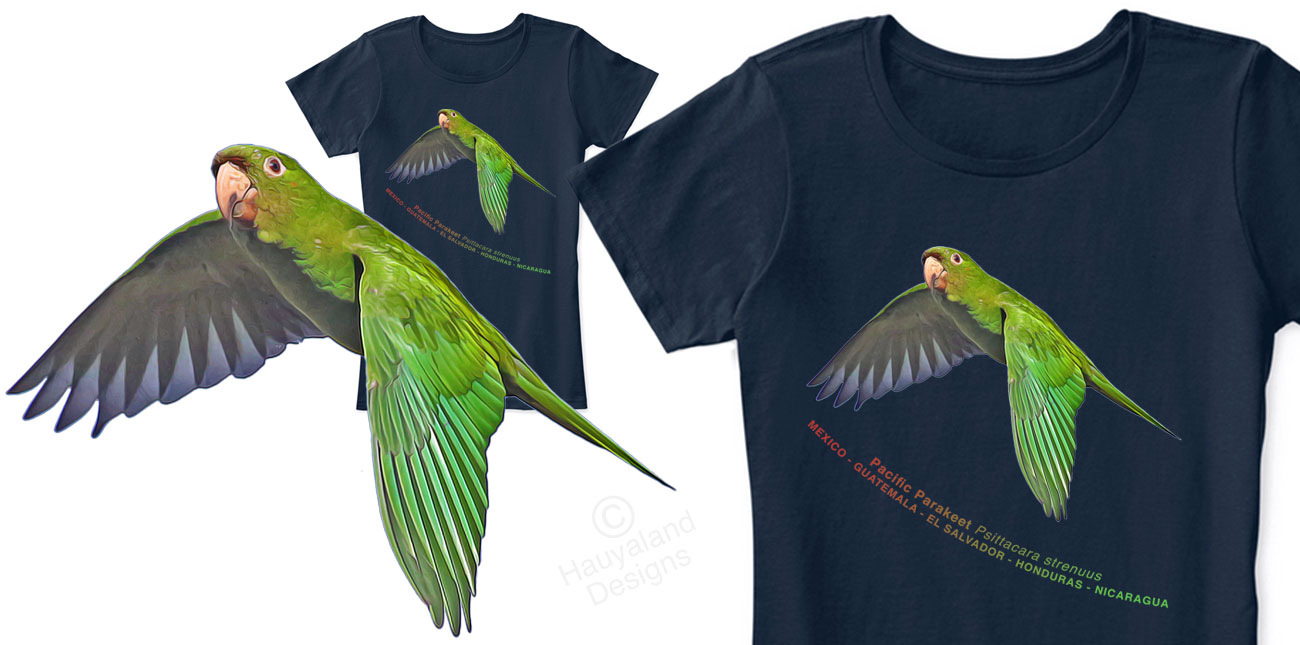 Pacific Parakeet shirt
